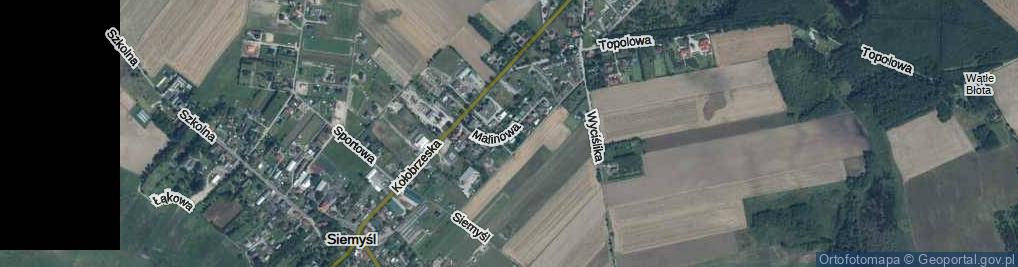 Zdjęcie satelitarne Malinowa ul.