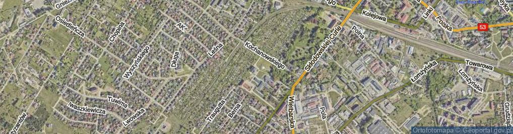 Zdjęcie satelitarne Marchwiowa ul.