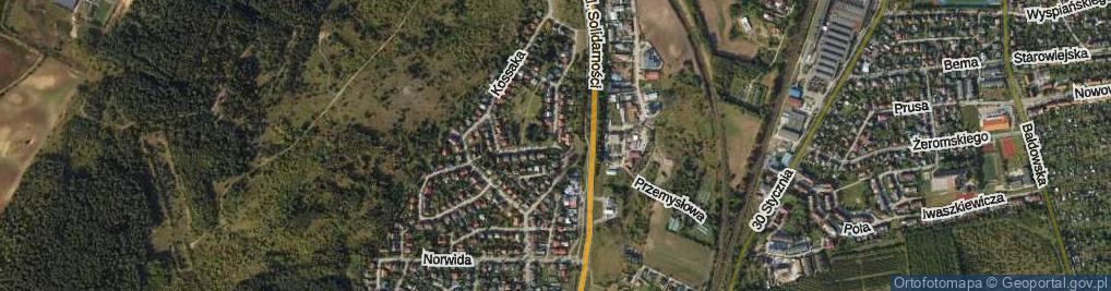 Zdjęcie satelitarne Malczewskiego Jacka ul.