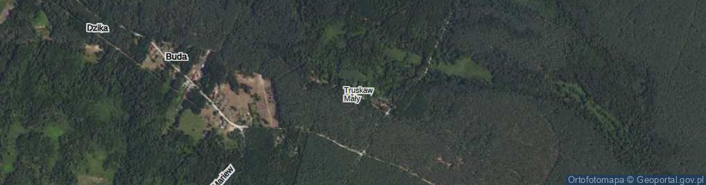 Zdjęcie satelitarne Mały Truskaw ul.