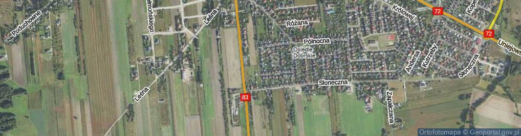 Zdjęcie satelitarne Makowa ul.