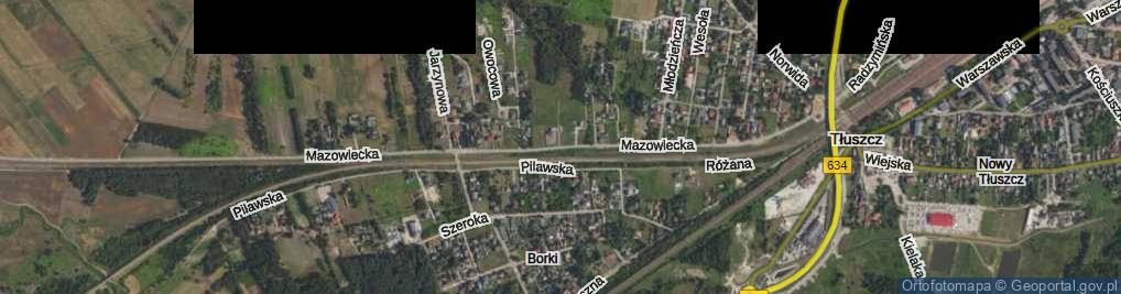 Zdjęcie satelitarne Mazowiecka ul.