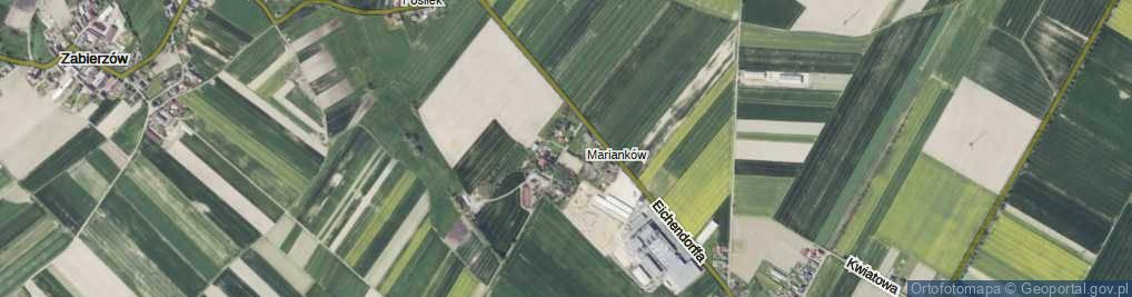 Zdjęcie satelitarne Marianków ul.
