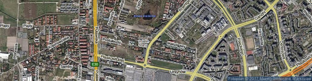 Zdjęcie satelitarne Makolągwy ul.