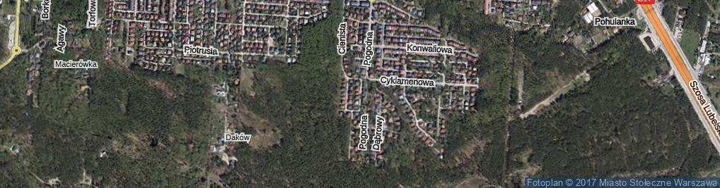 Zdjęcie satelitarne Malwy ul.