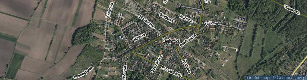 Zdjęcie satelitarne Malwowa ul.