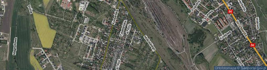 Zdjęcie satelitarne Mandżurska ul.