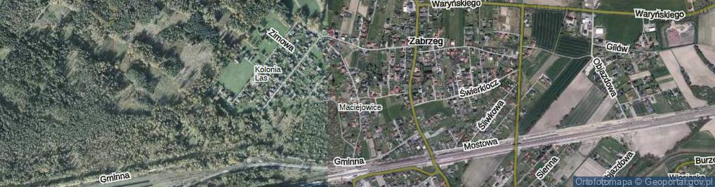 Zdjęcie satelitarne Maciejowicka ul.