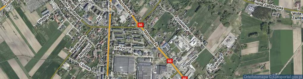Zdjęcie satelitarne Mazowiecka ul.