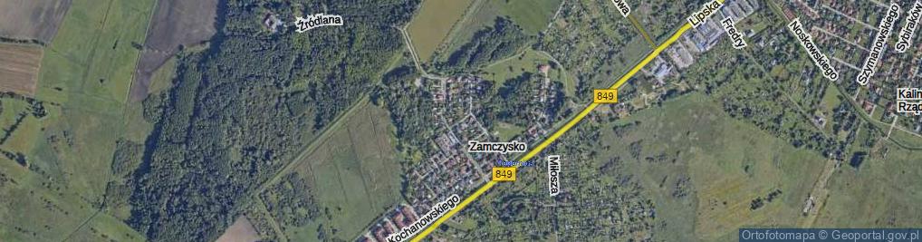 Zdjęcie satelitarne Makowa ul.