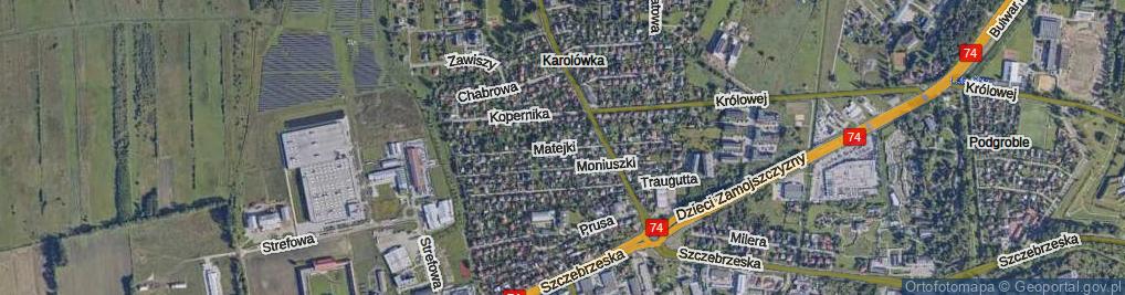 Zdjęcie satelitarne Matejki Jana ul.