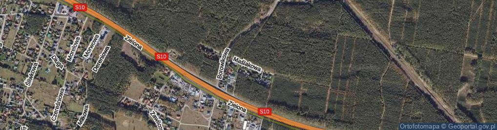 Zdjęcie satelitarne Maślakowa ul.