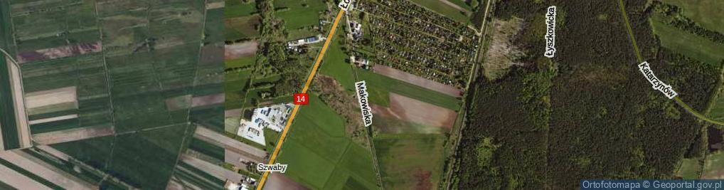 Zdjęcie satelitarne Makowiska ul.