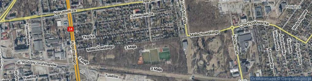Zdjęcie satelitarne Małachowskiego Stanisława ul.