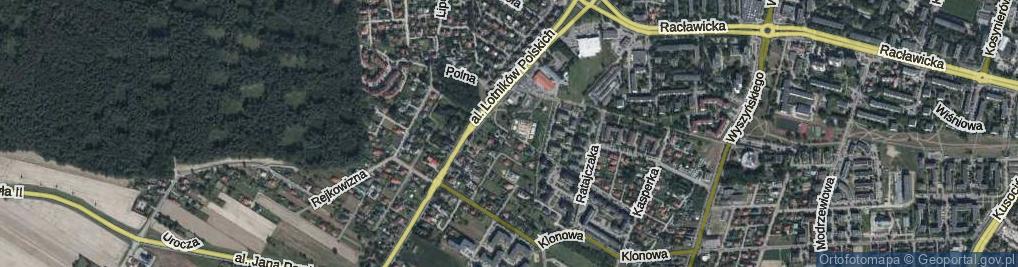 Zdjęcie satelitarne Majewskiego Zygmunta ul.