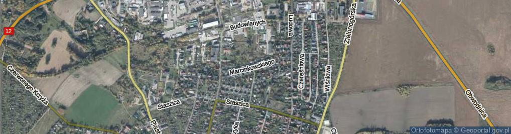 Zdjęcie satelitarne Marcinkowskiego ul.