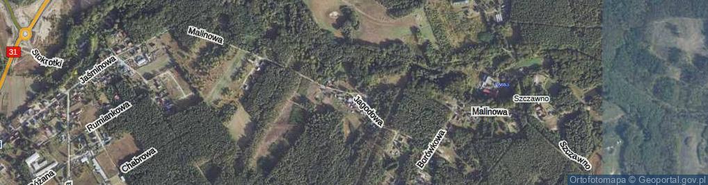 Zdjęcie satelitarne Malinowa ul.