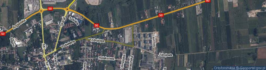 Zdjęcie satelitarne Medalowa ul.