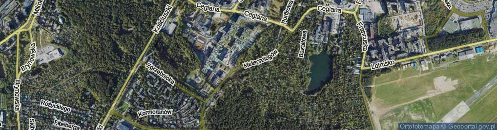 Zdjęcie satelitarne Meteorologów ul.