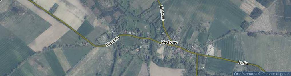 Zdjęcie satelitarne Mechowo ul.