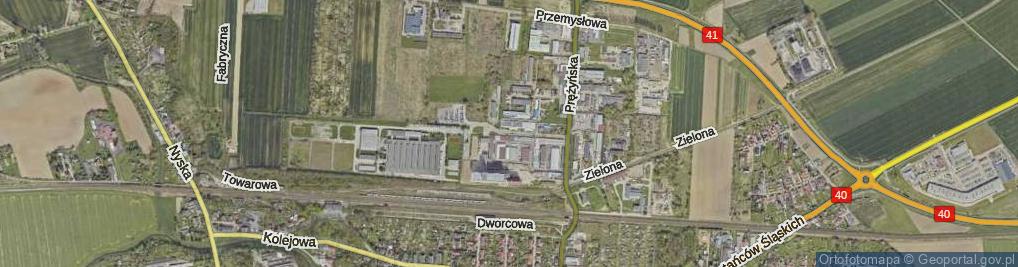 Zdjęcie satelitarne Meblarska ul.