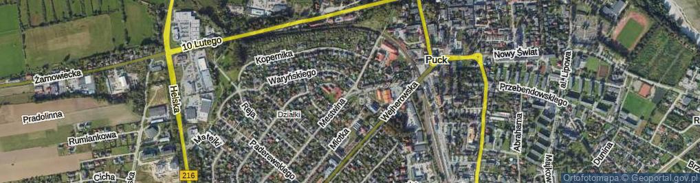 Zdjęcie satelitarne Mestwina ul.