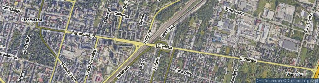 Zdjęcie satelitarne Metalowa ul.