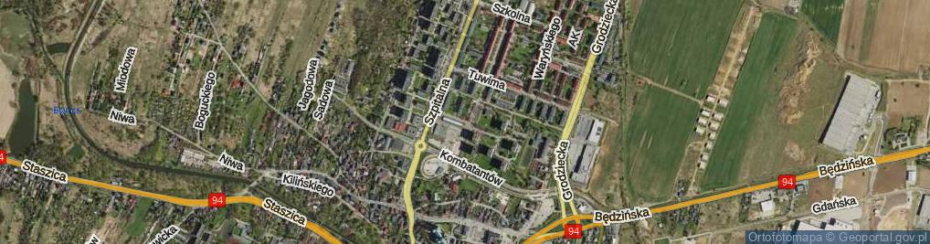 Zdjęcie satelitarne Miasta Auby ul.