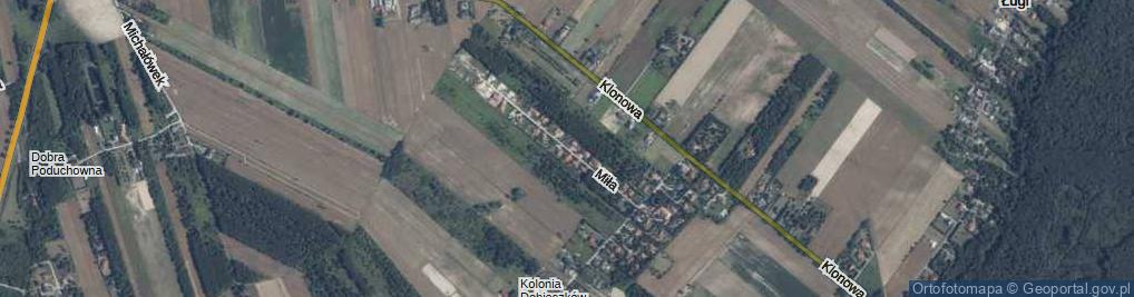 Zdjęcie satelitarne Miła ul.