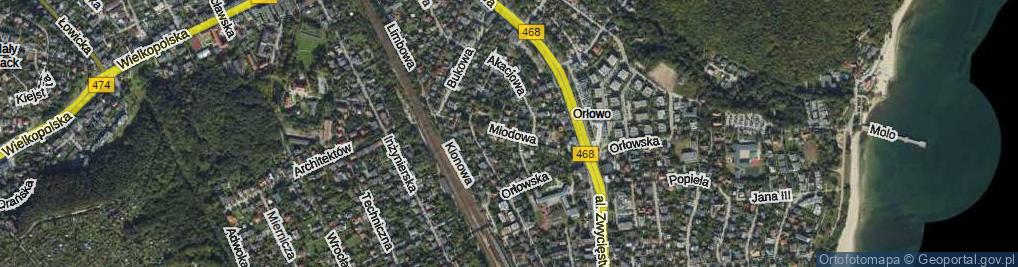 Zdjęcie satelitarne Miodowa ul.