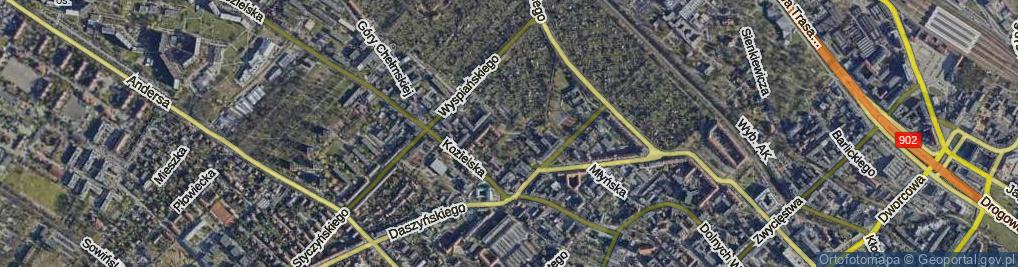 Zdjęcie satelitarne Mielęckiego Andrzeja ul.