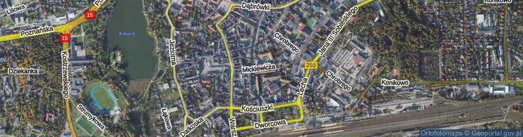 Zdjęcie satelitarne Mickiewicza Adama ul.