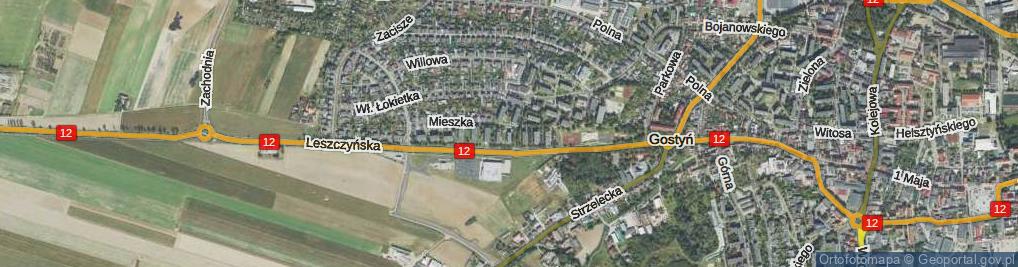 Zdjęcie satelitarne Mieszka I ul.
