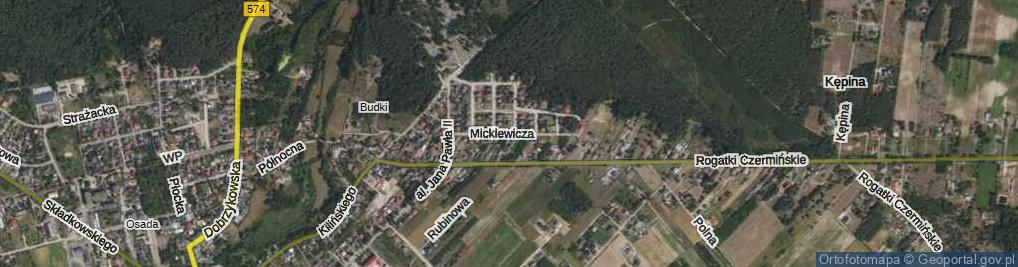 Zdjęcie satelitarne Mickiewicza Adama ul.