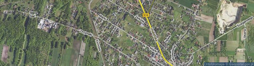 Zdjęcie satelitarne Miarki Karola ul.