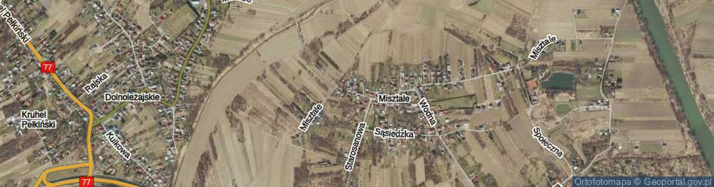 Zdjęcie satelitarne Misztale ul.