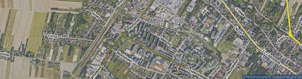 Zdjęcie satelitarne Mieszka I ul.