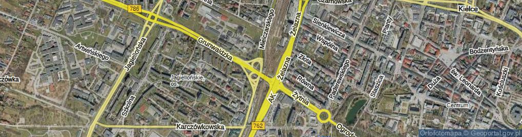 Zdjęcie satelitarne Mielczarskiego Romualda ul.