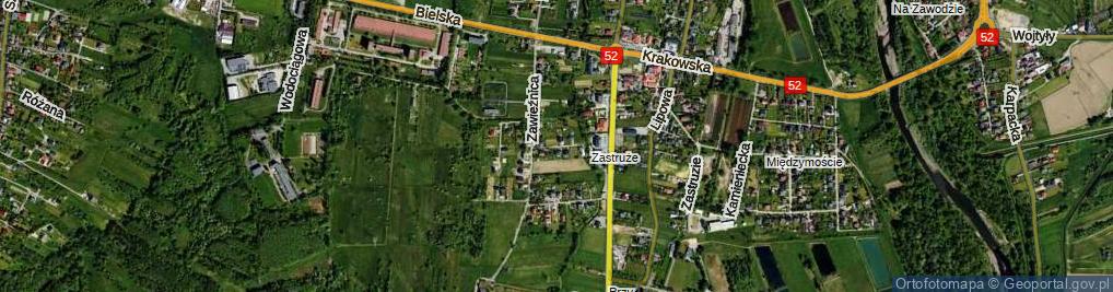 Zdjęcie satelitarne Miła ul.