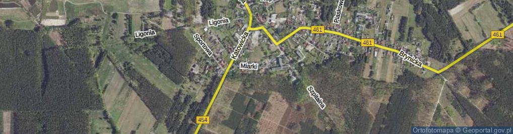 Zdjęcie satelitarne Miarki ul.