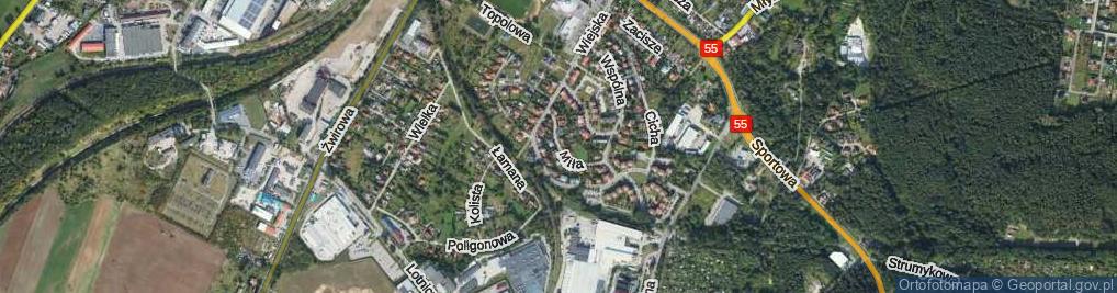 Zdjęcie satelitarne Miła ul.