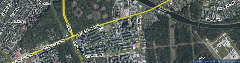 Zdjęcie satelitarne Mieszka I ul.