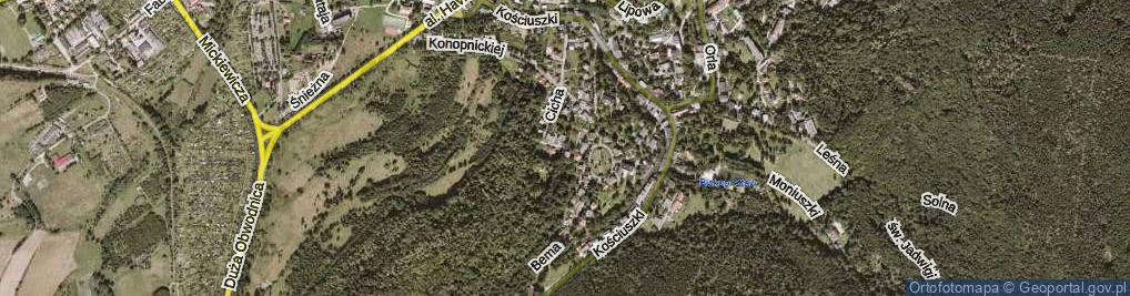 Zdjęcie satelitarne Miła ul.