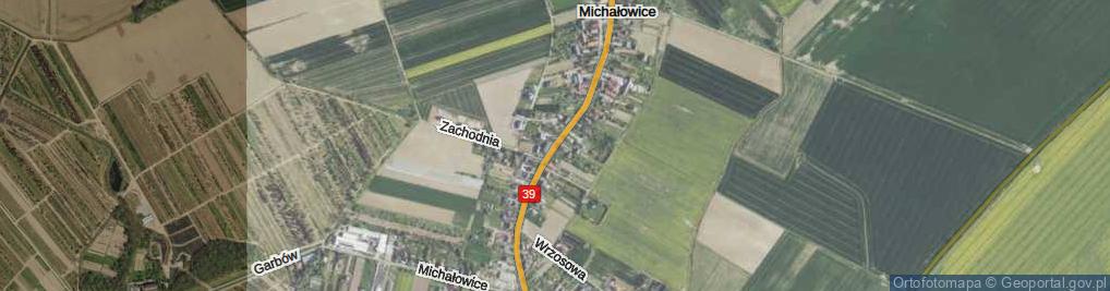 Zdjęcie satelitarne Michałowice ul.