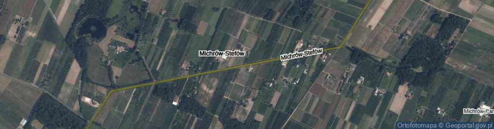 Zdjęcie satelitarne Michrów-Stefów ul.
