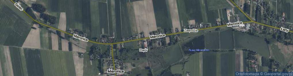 Zdjęcie satelitarne Mieronice ul.