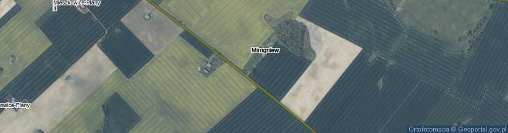Zdjęcie satelitarne Mirogniew ul.