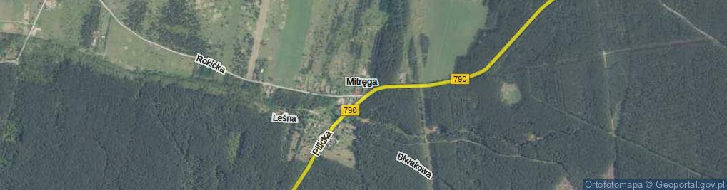Zdjęcie satelitarne Mitręga ul.