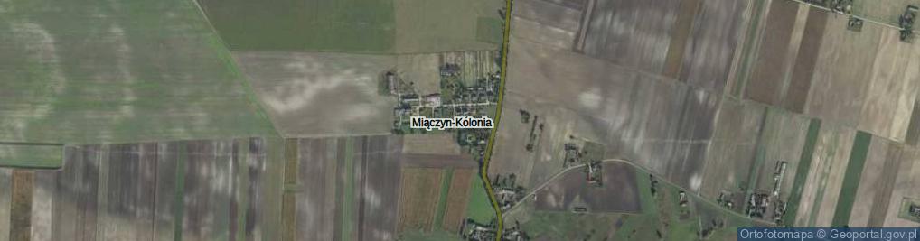 Zdjęcie satelitarne Miączyn-Kolonia ul.