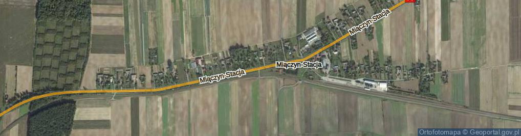 Zdjęcie satelitarne Miączyn-Stacja ul.